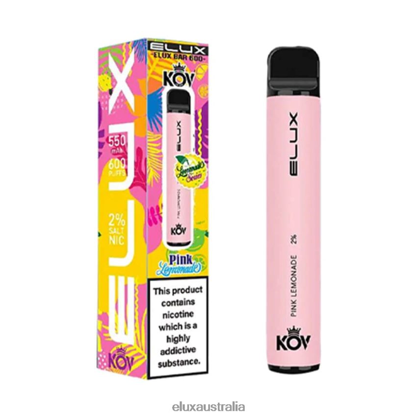 Elux Bar Lemonade Series Disposable Vape Pink Lemonade BZ2F0P104 - ELUX flavours