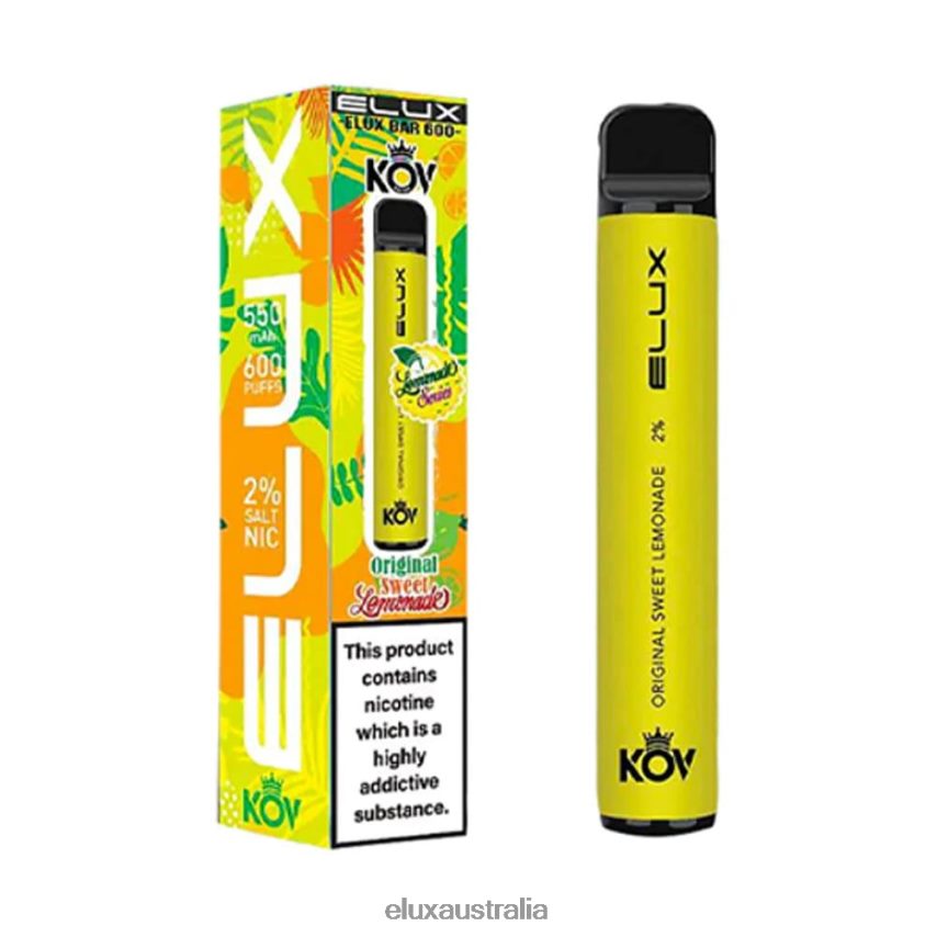 Elux Bar Lemonade Series Original Disposable Vape Sweet Lemonade BZ2F0P8 - ELUX vape Australia