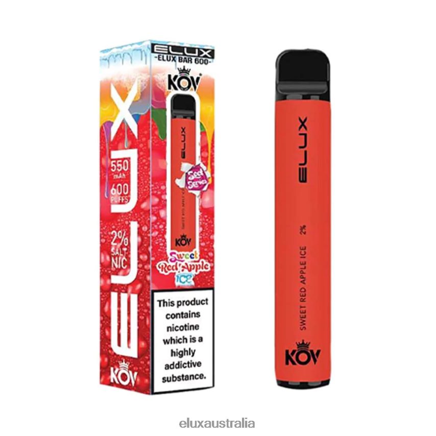 Elux Bar Sweet Series Disposable Vape Sweet Red Apple Ice BZ2F0P11 - ELUX wholesale Australia