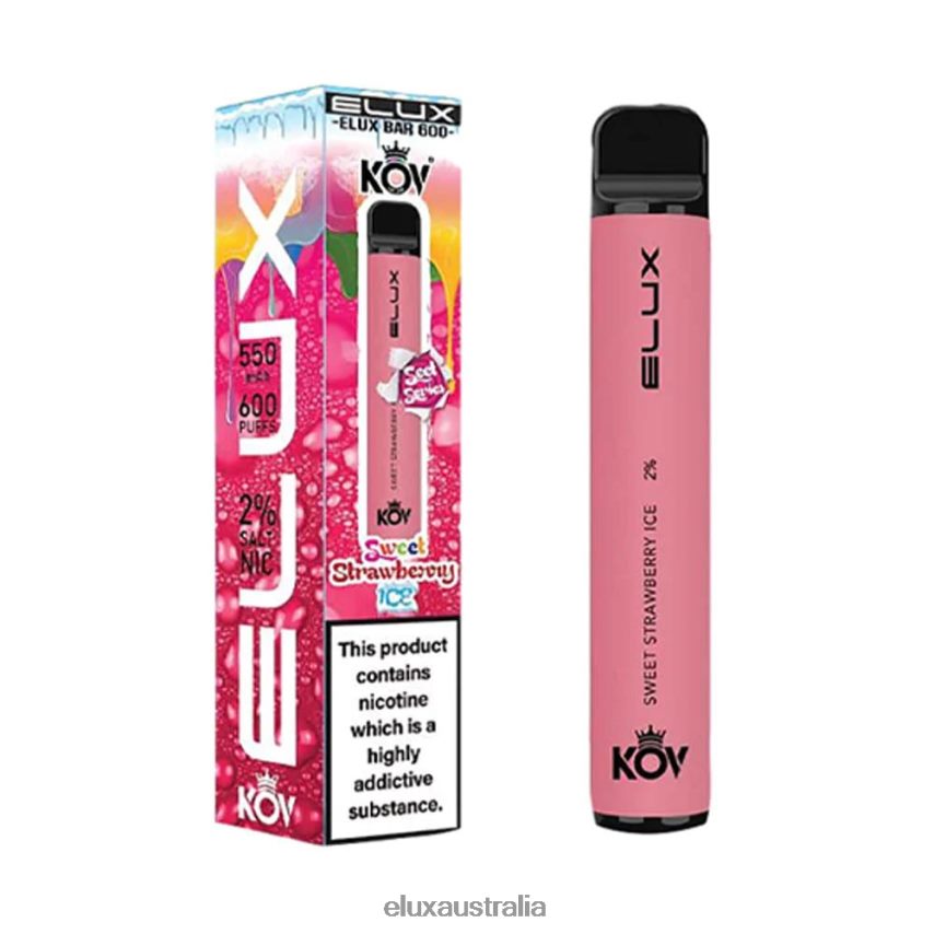 Elux Bar Sweet Series Disposable Vape Sweet Strawberry Ice BZ2F0P110 - ELUX vape juice amazon