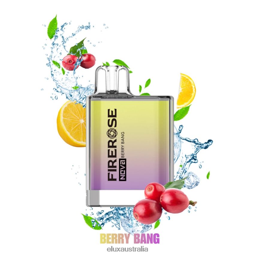 Elux Firerose Nova 600 Puffs Disposable Vape Berry Bang BZ2F0P18 - ELUX vape Australia