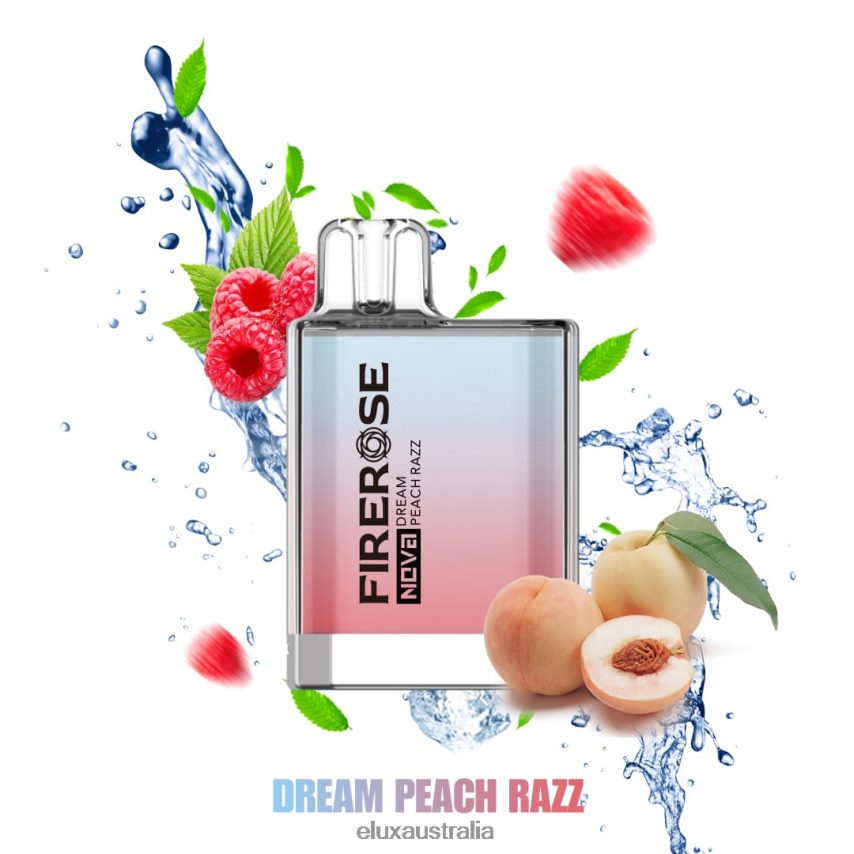 Elux Firerose Nova 600 Puffs Disposable Vape Dream Peach Razz BZ2F0P112 - ELUX website Australia