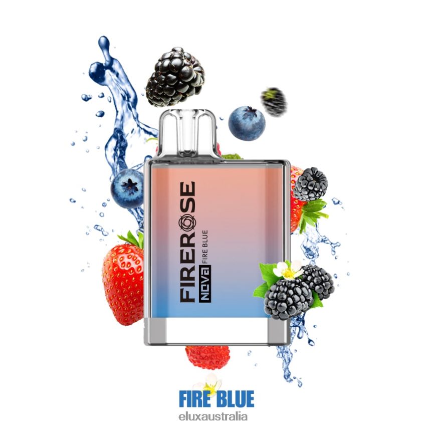 Elux Firerose Nova 600 Puffs Disposable Vape Fire Blue BZ2F0P26 - ELUX Canberra