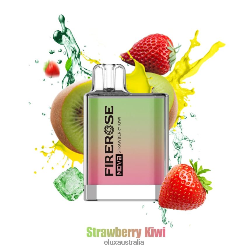 Elux Firerose Nova 600 Puffs Disposable Vape Strawberry Kiwi BZ2F0P25 - ELUX vape flavours