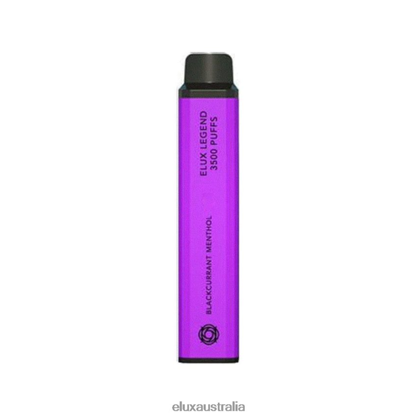 Elux Legend 3500 Puffs Disposable Vape Blackcurrant Menthol BZ2F0P76 - ELUX Canberra