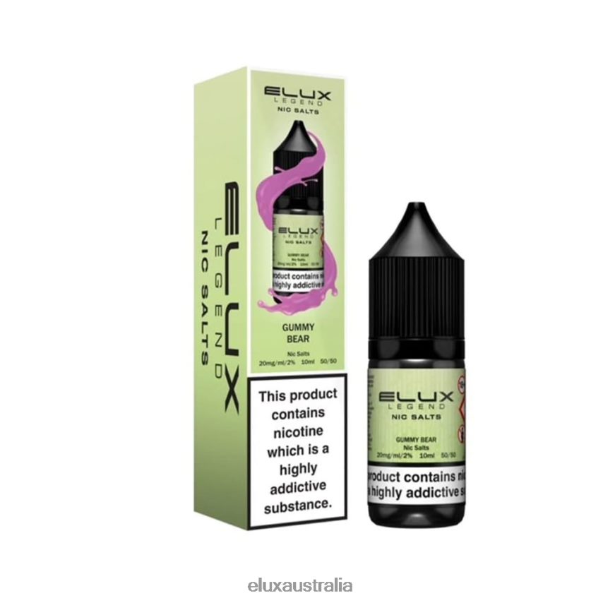 Elux Legend Nic Salt 10ml Gummy Bear Nic Salt BZ2F0P13 - ELUX vape near me