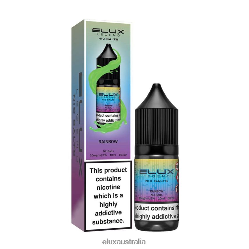 Elux Legend Nic Salt 10ml Rainbow BZ2F0P73 - ELUX vape near me