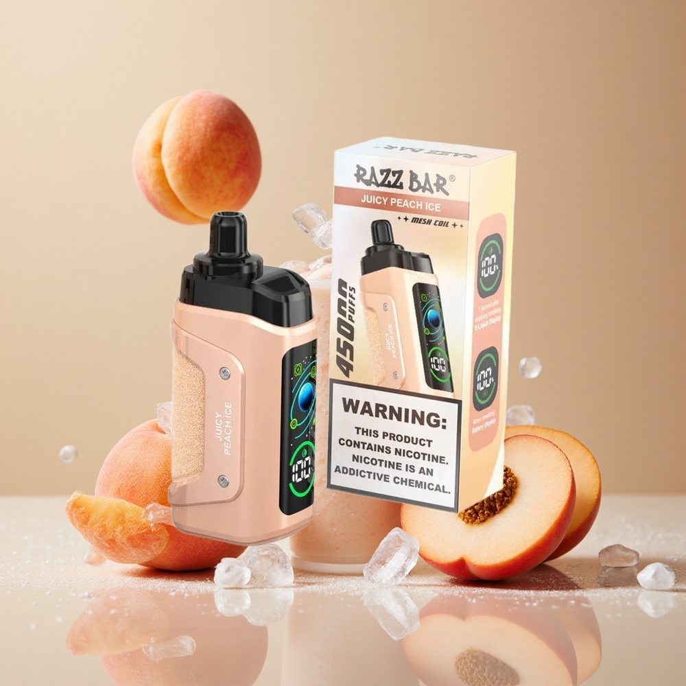 Razz Bar 45000 Puffs Disposable Vape Juicy Peach Ice Adjustable Airflow wholesale Australia