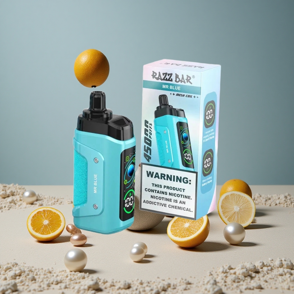 Razz Bar 45000 Puffs Disposable Vape Mr Blue Adjustable Airflow wholesale Australia
