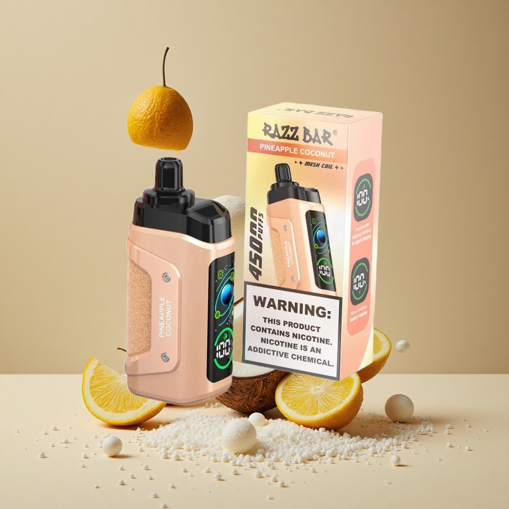 Razz Bar 45000 Puffs Disposable Vape Pineapple Coconut Adjustable Airflow wholesale Australia