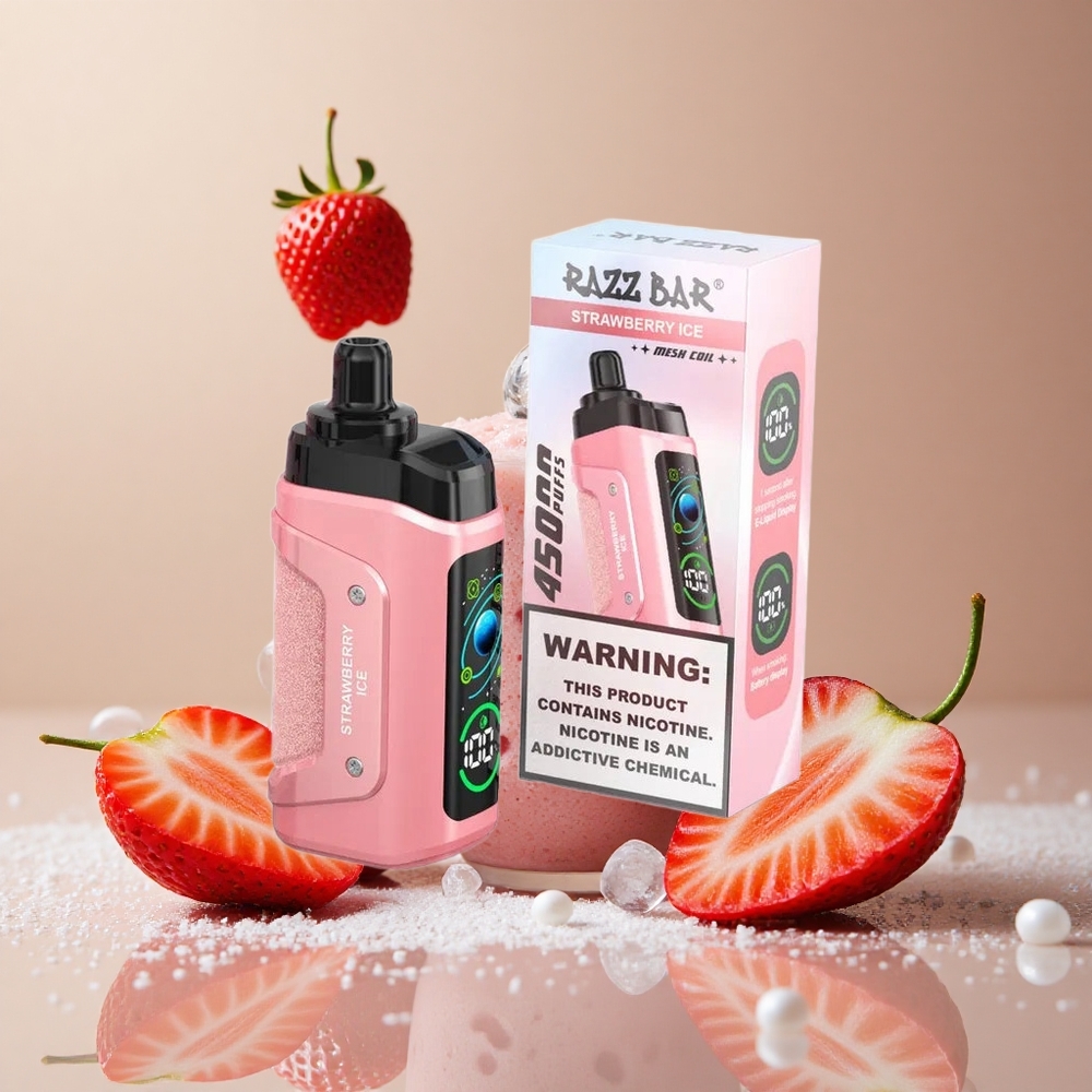 Razz Bar 45000 Puffs Disposable Vape Strawberry Ice Adjustable Airflow wholesale Australia