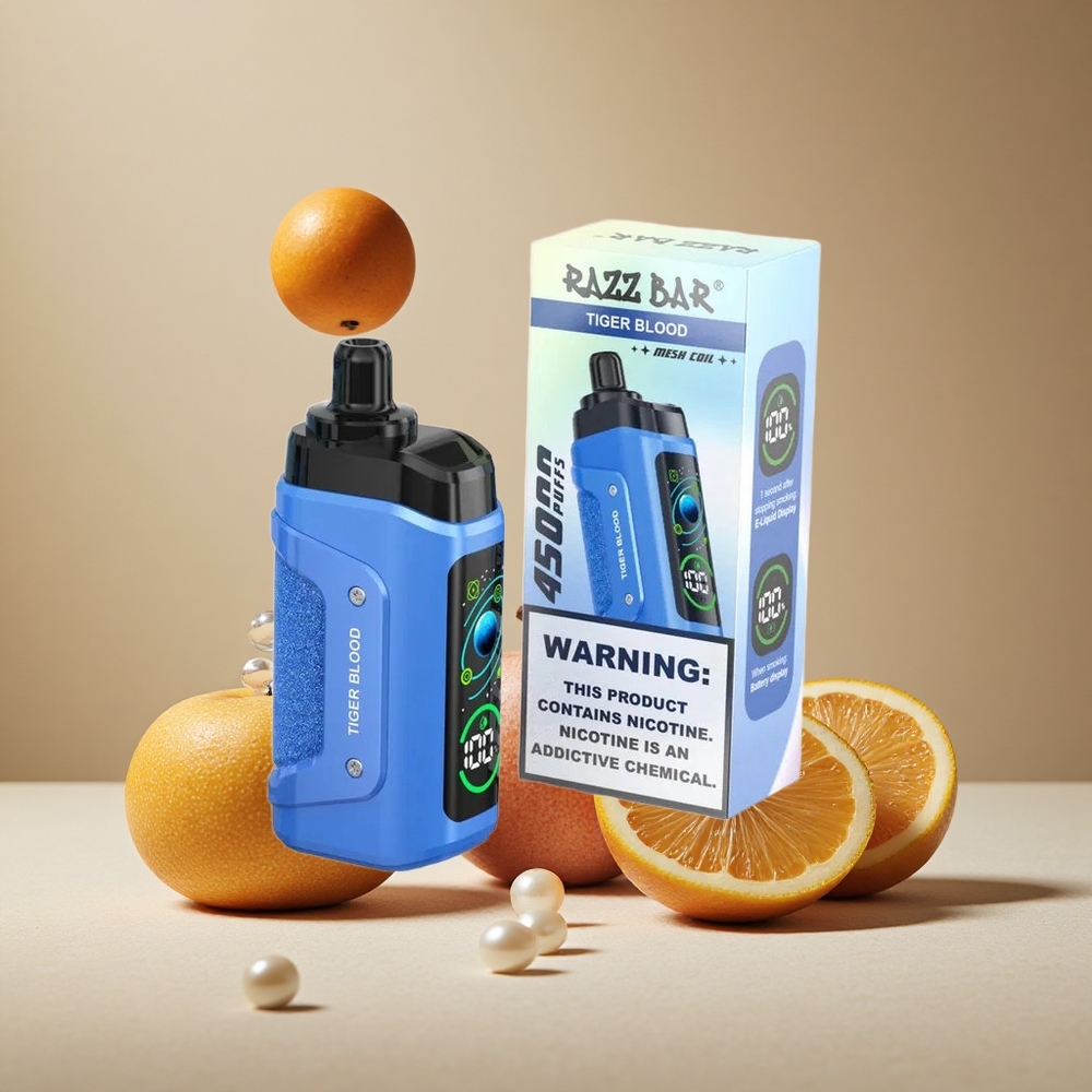 Razz Bar 45000 Puffs Disposable Vape Tiger Blood Adjustable Airflow wholesale Australia