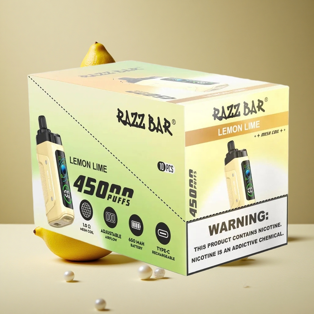 Razz Bar 45000 Puffs Lemon Lime Adjustable Airflow wholesale Australia