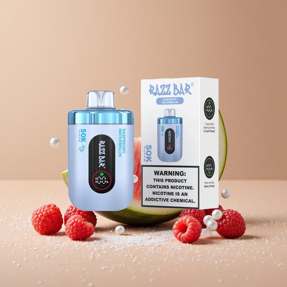 Razz Bar 50K Puffs Disposable Vape Raspberry Watermelon Type-C Rechargeable wholesale Australia