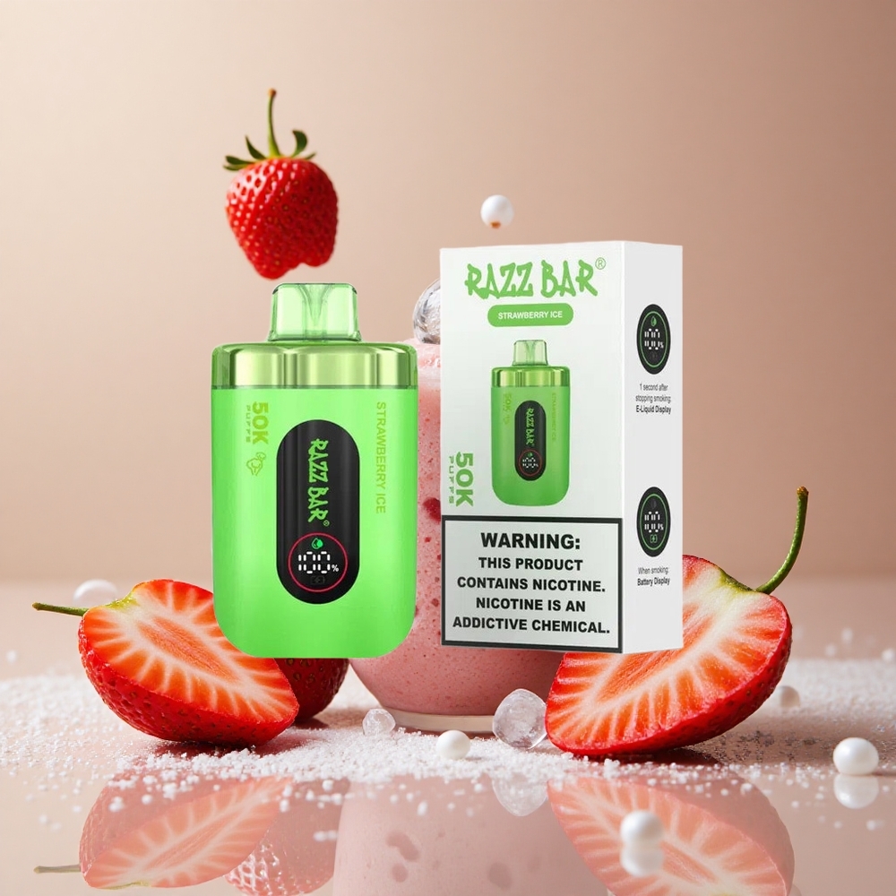 Razz Bar 50K Puffs Disposable Vape Strawberry Ice Type-C Rechargeable wholesale Australia