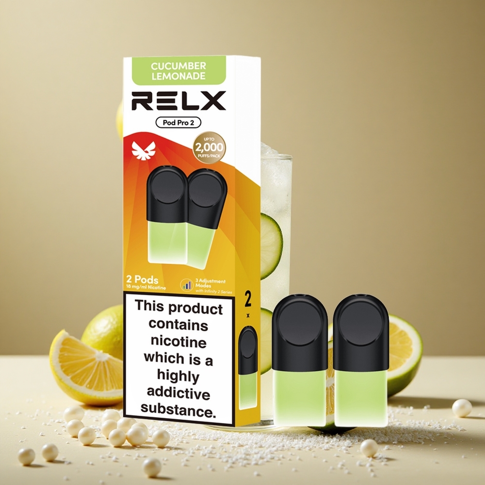 RELX Pod Pro 2 600 Puffs Beverage-Cucumber Lemonade Wholesale Australia