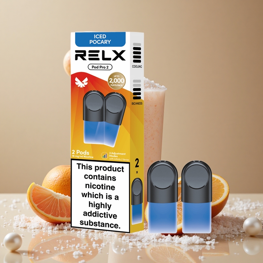 RELX Pod Pro 2 600 Puffs Beverage-Iced Pocary Vape Device wholesale Australia