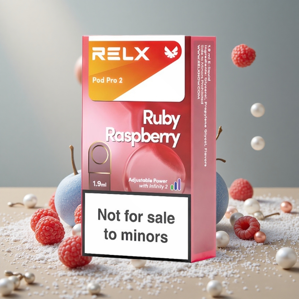 RELX Pod Pro 2 600 Puffs Blue Raspberry Vape Device Nicotine-Free wholesale Australia