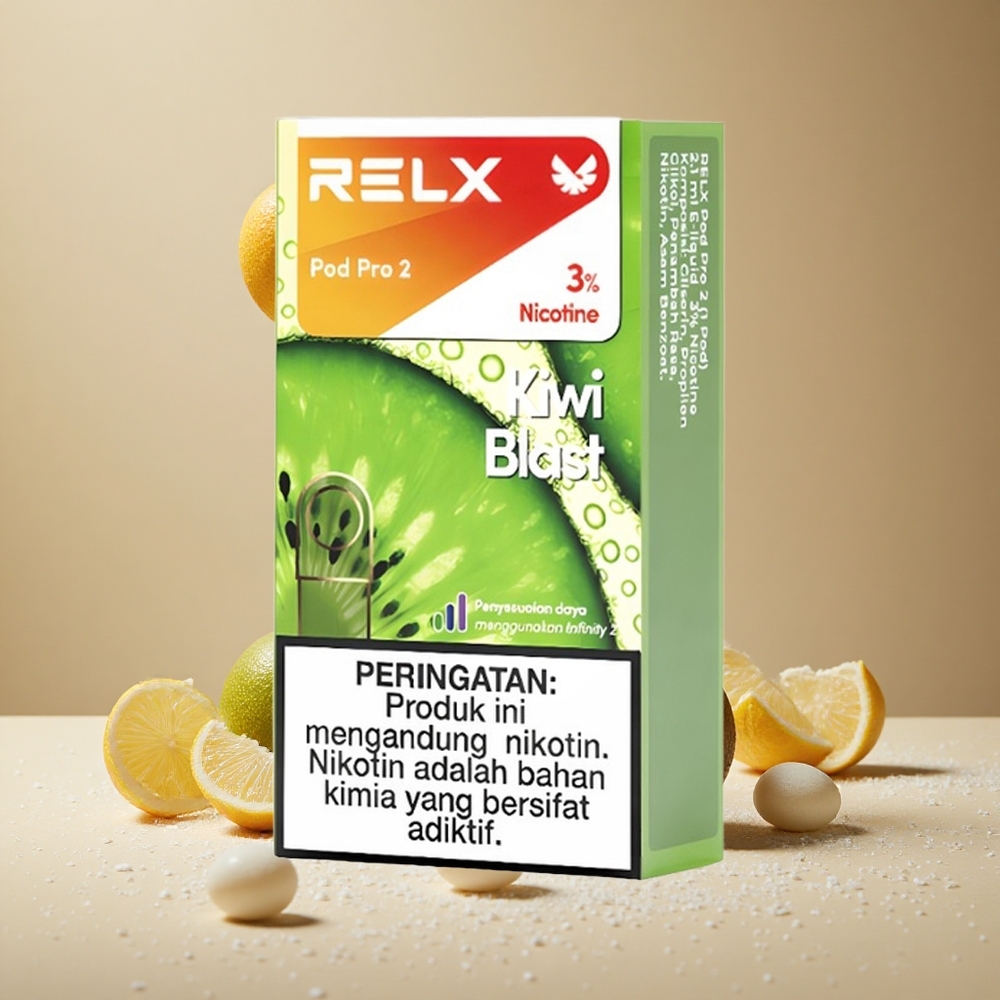 RELX Pod Pro 2 600 Puffs Kiwi Blast Vape Device Wholesale Australia