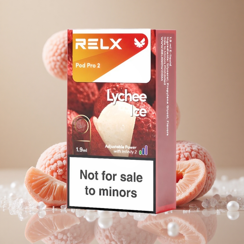 RELX Pod Pro 2 600 Puffs Lychee Ice Zero Nicotine wholesale Australia