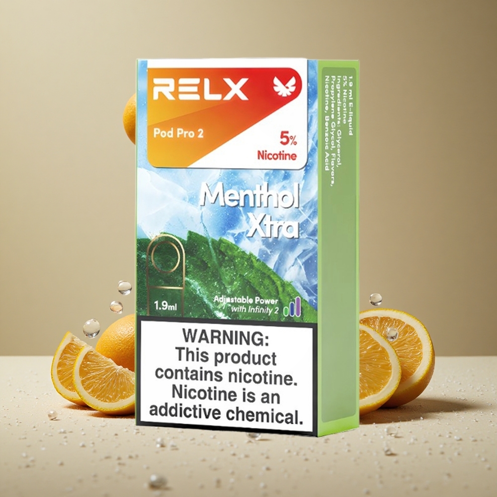 RELX Pod Pro 2 600 Puffs Menthol Xtra Vape Kit wholesale Australia