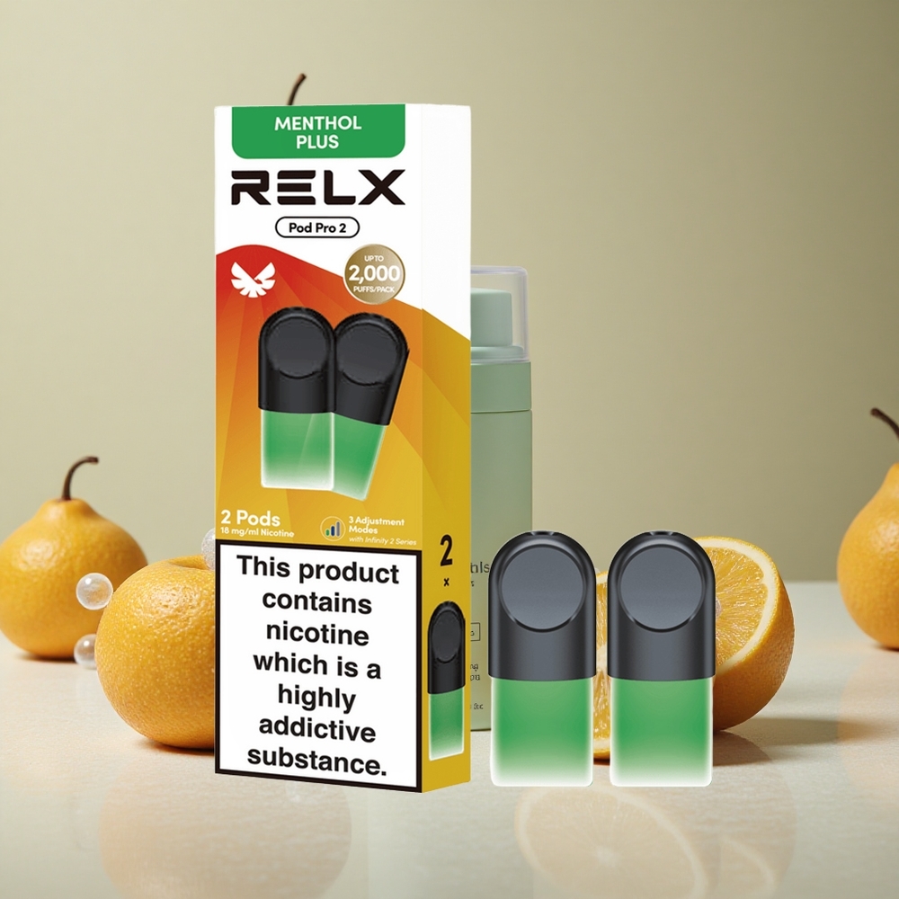 RELX Pod Pro 2 600 Puffs Mint-Menthol Plus 1.8% Nicotine wholesale Australia