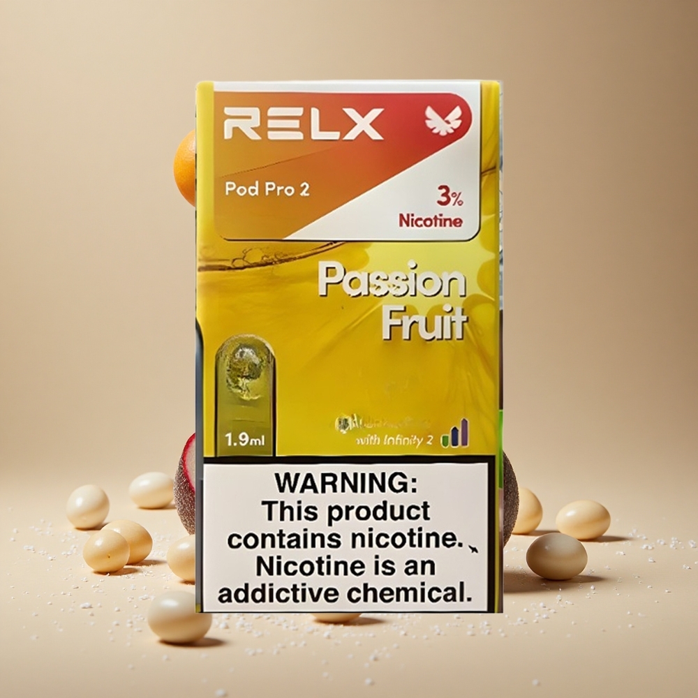 RELX Pod Pro 2 600 Puffs Passion Fruit Vape Device 3% Nicotine wholesale Australia