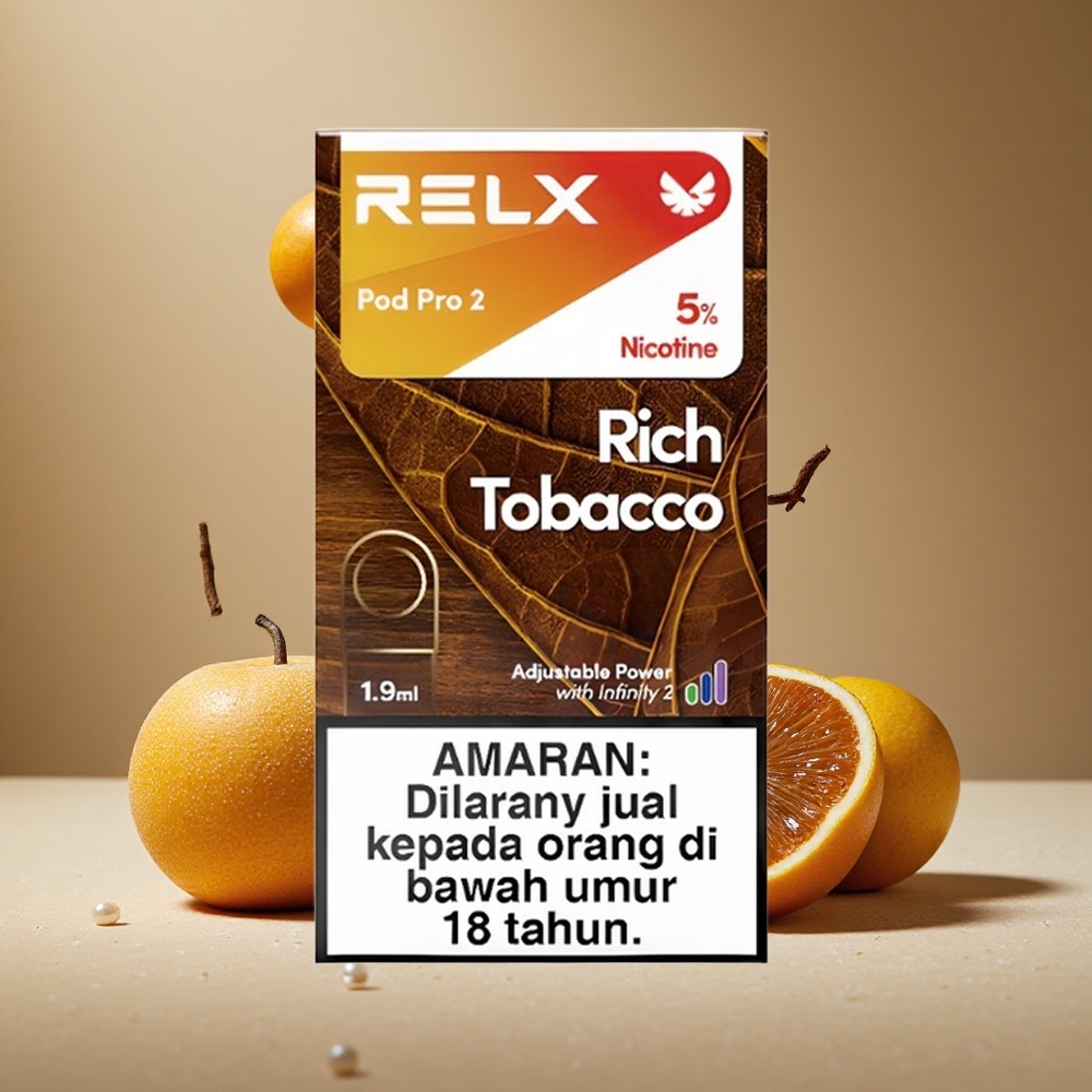 RELX Pod Pro 2 600 Puffs Rich Tobacco Vape Device wholesale Australia