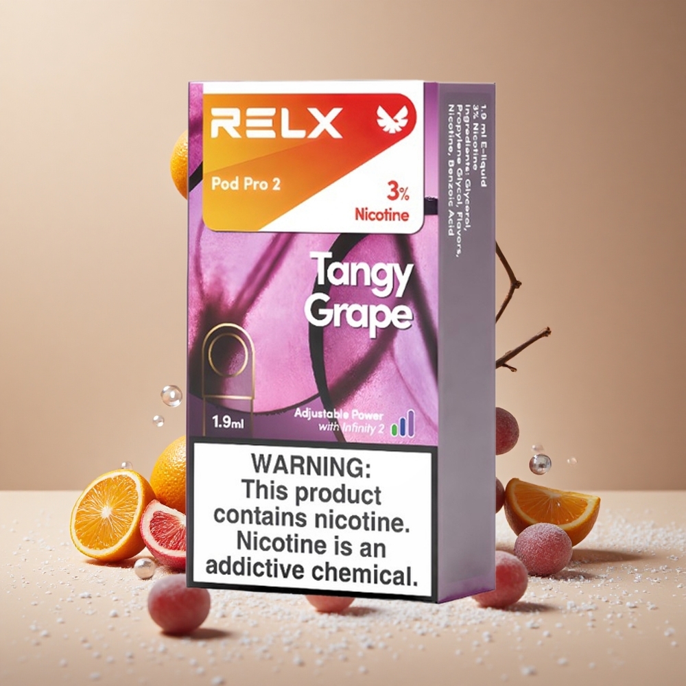 RELX Pod Pro 2 600 Puffs Tangy Grape Vape Device wholesale Australia