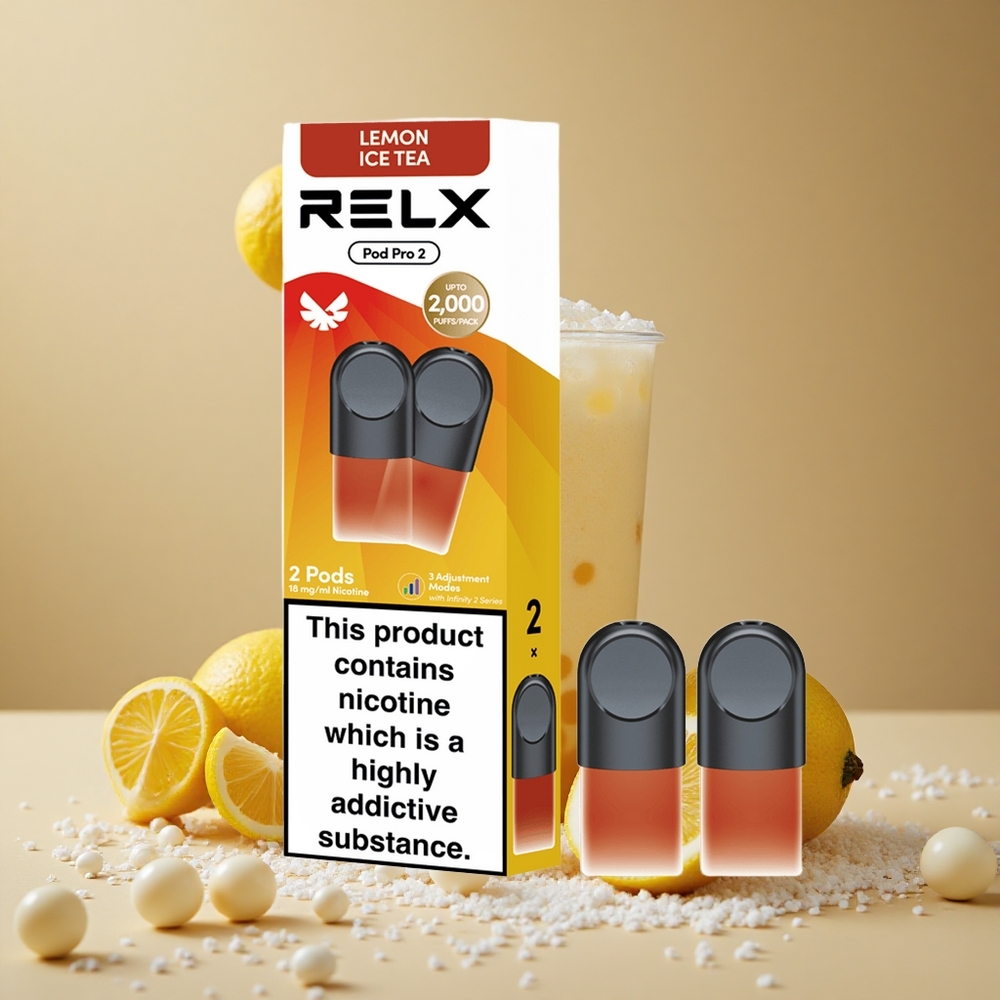 RELX Pod Pro 2 600 Puffs Tea-Lemon Ice Tea 3 Voltage Adjustment wholesale Australia